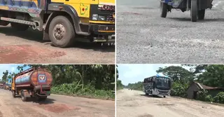 বর্ষায় ঢাকা-বরিশাল-কুয়াকাটা মহাসড়কে ভোগান্তি, বাড়ছে দুর্ঘটনা